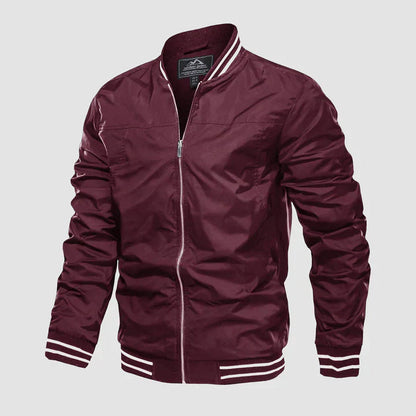 Leichte Jacke Reißverschluss Zwei-Farben-Style