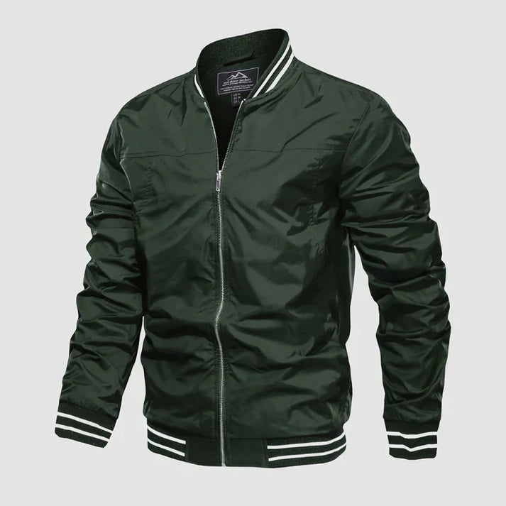 Leichte Jacke Reißverschluss Zwei-Farben-Style