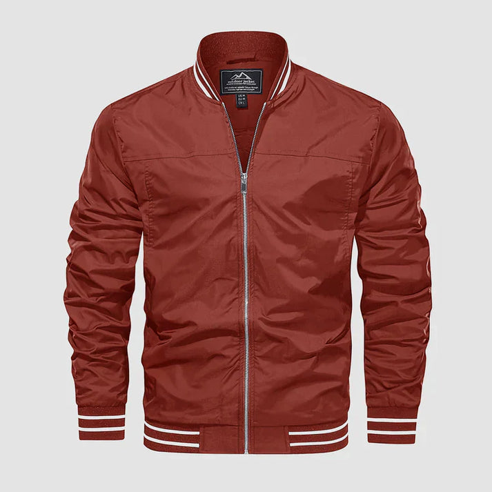 Leichte Jacke Reißverschluss Zwei-Farben-Style