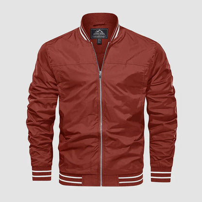 Leichte Jacke Reißverschluss Zwei-Farben-Style