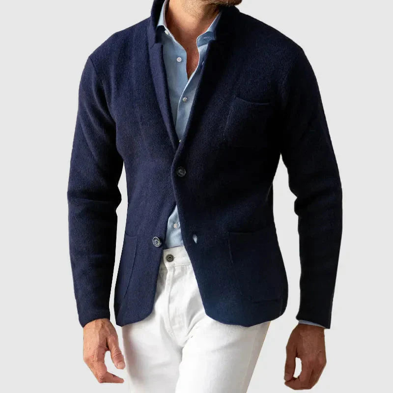 Eleganter Strickblazer Lässig Chic - IdealeKleiden