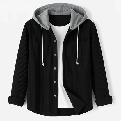 Modisches Overshirt Kapuze Schnellverschluss