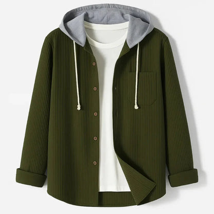 Modisches Overshirt Kapuze Schnellverschluss