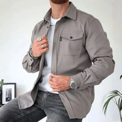 Stylische Overshirt Knopfleiste Relaxed Fit