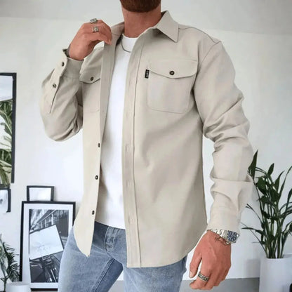 Stylische Overshirt Knopfleiste Relaxed Fit