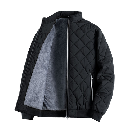 Herren Winterjacke Warm Fleece Puffer Mantel - IdealeKleiden