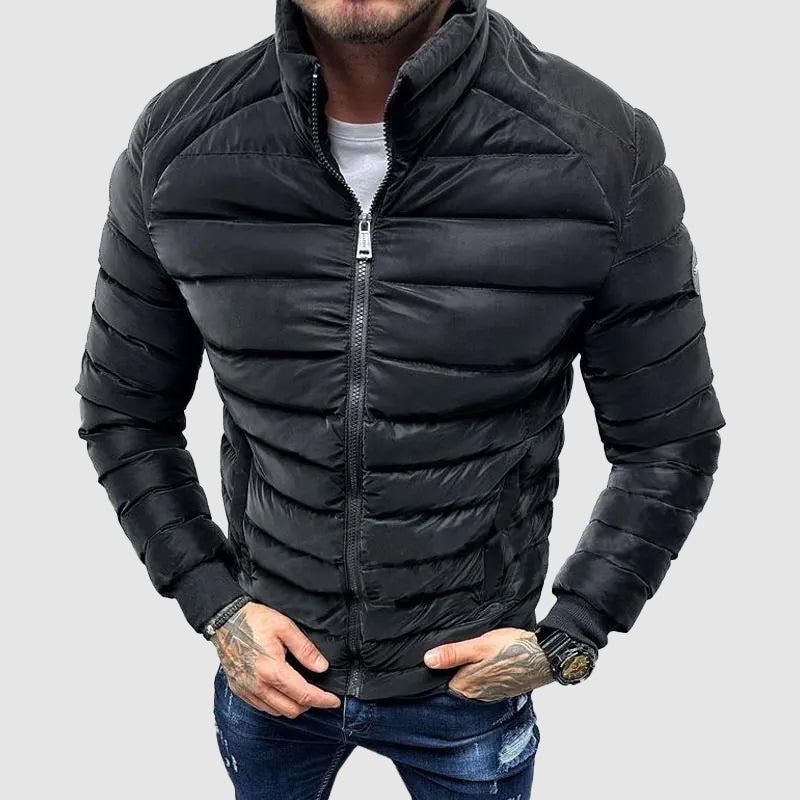 Herren Pufferjacke Slim Fit Isoliert Wärme - IdealeKleiden