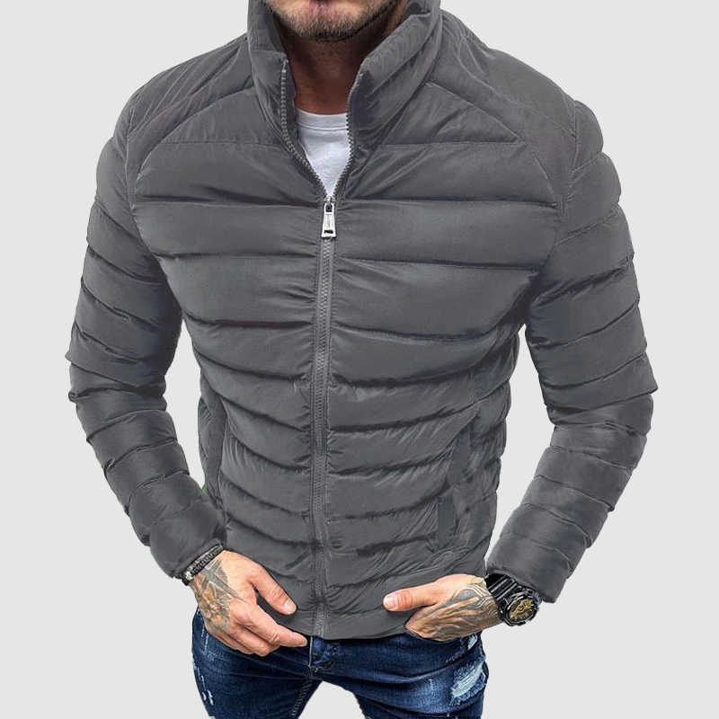 Herren Pufferjacke Slim Fit Isoliert Wärme