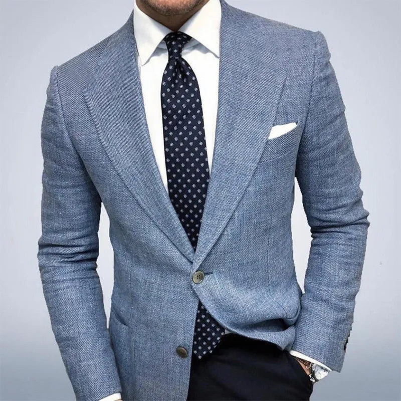 Herren Blazer Frühjahr Elegant Tailliert