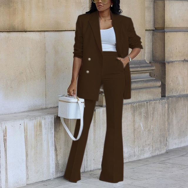 Eleganter Blazer Set Damen Business Anzug