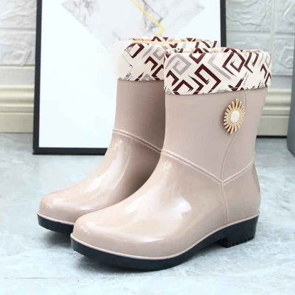 Wasserdichte Regenstiefel Warm Fleece