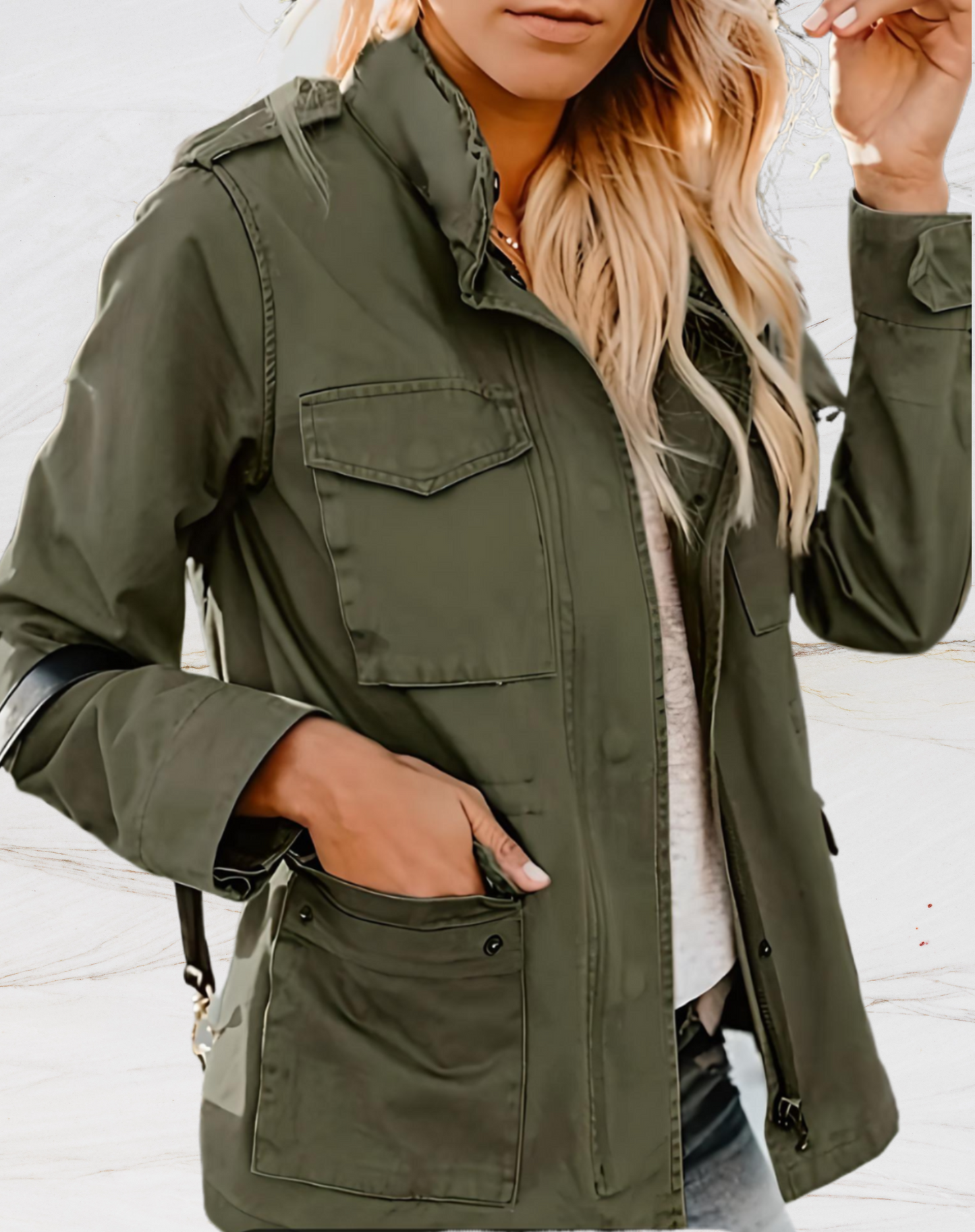 Praktische Damenjacke mit Vielen Taschen