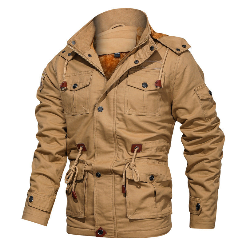 Herren Baumwolle Jacke Warm Fleece-Innenleben