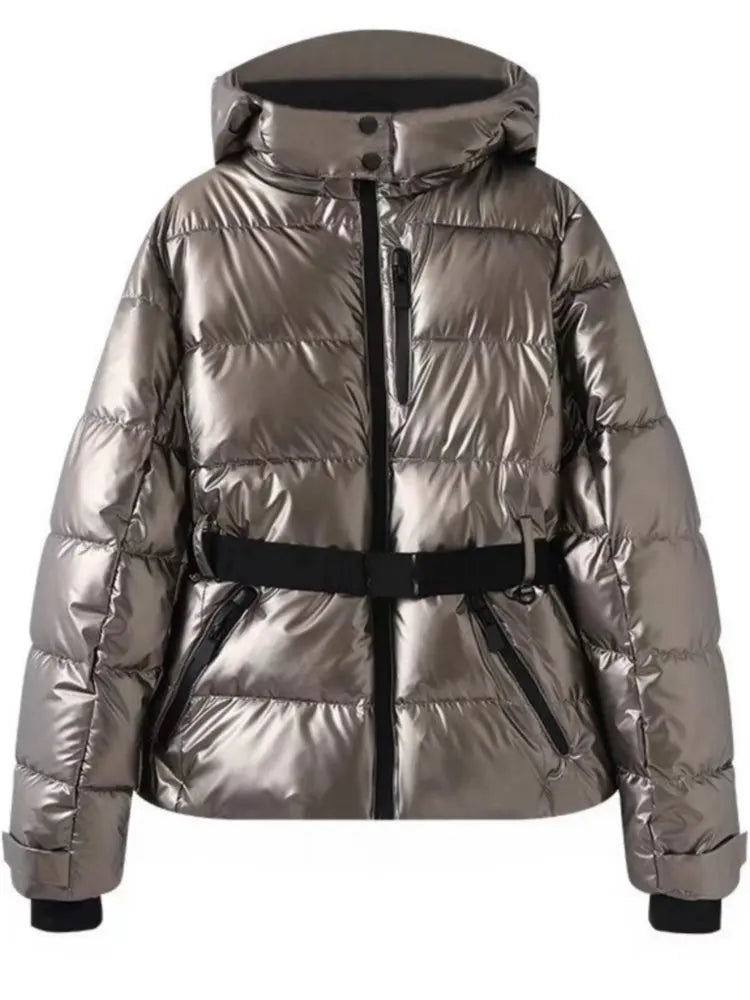 Modische Skijacke Damen Elegant Schnitt