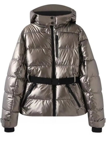 Modische Skijacke Damen Elegant Schnitt