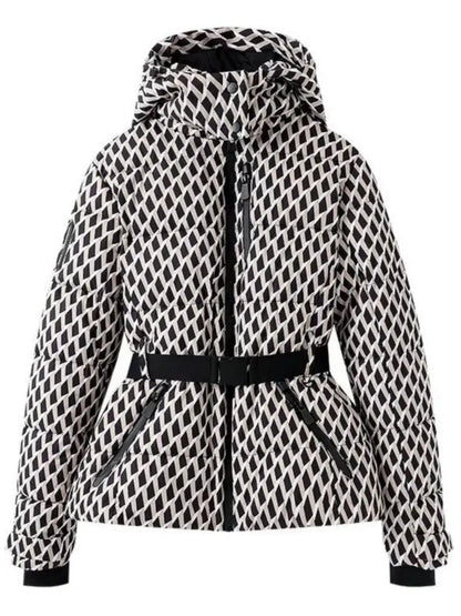 Stylische Skijacke Damen Taillenlook