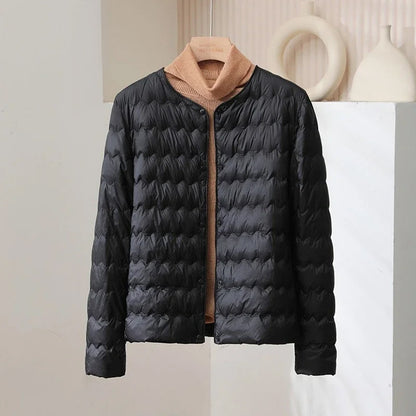 Kragenlose Daunenjacke Warm & Leicht
