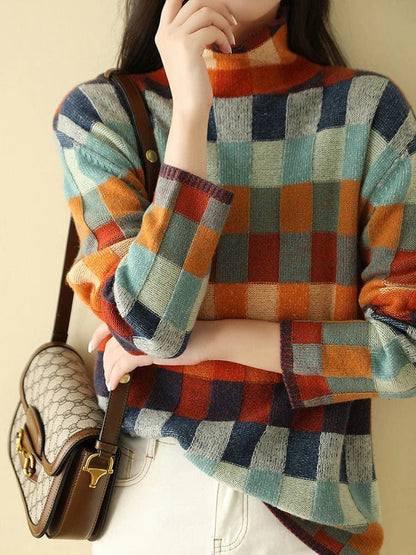 Herbstpullover Rollkragen Modern Elegantes Design