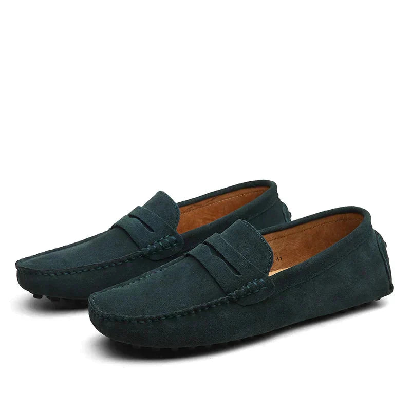Herren Mokassins Wildleder Schuhe Elegant