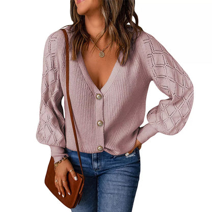 Damen Cardigan Lang Elegant