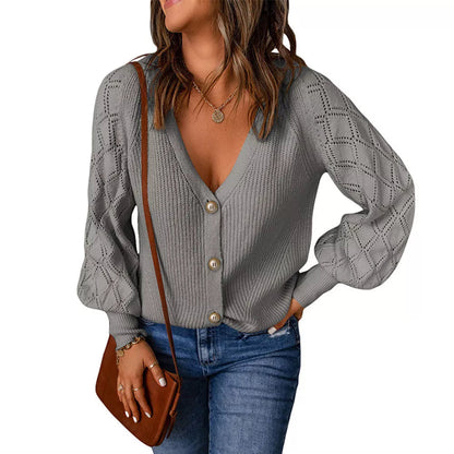 Damen Cardigan Lang Elegant