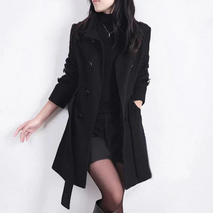 Modische Herrenjacke Gürtel Herbst Winter