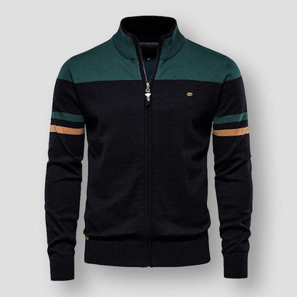 Modische Herrenjacke Farbblock Design