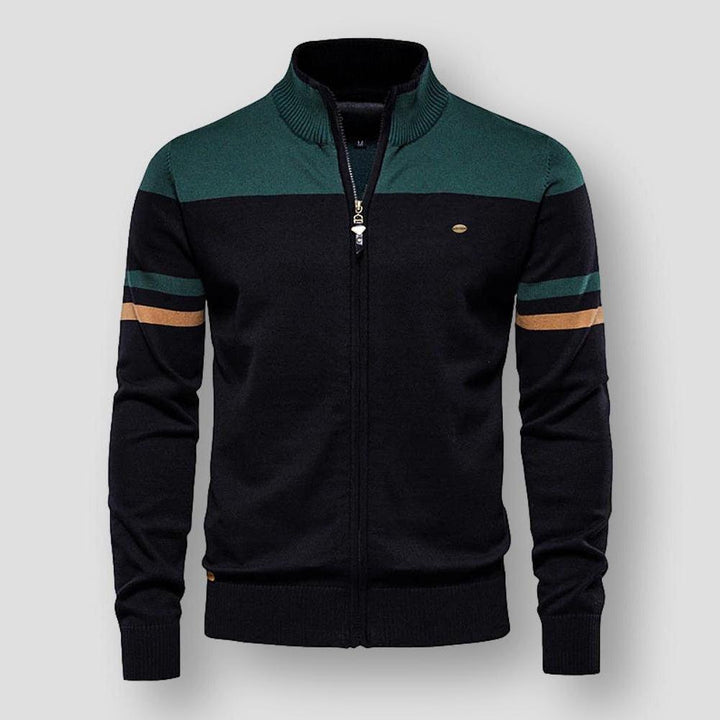 Modische Herrenjacke Farbblock Design