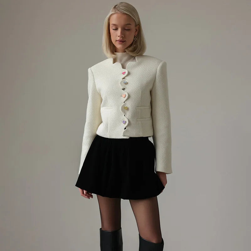 Elegante Damenweste Hochgeschlossen Exklusiv