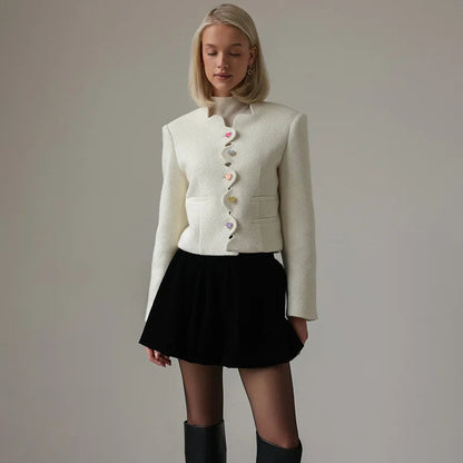 Elegante Damenweste Hochgeschlossen Exklusiv