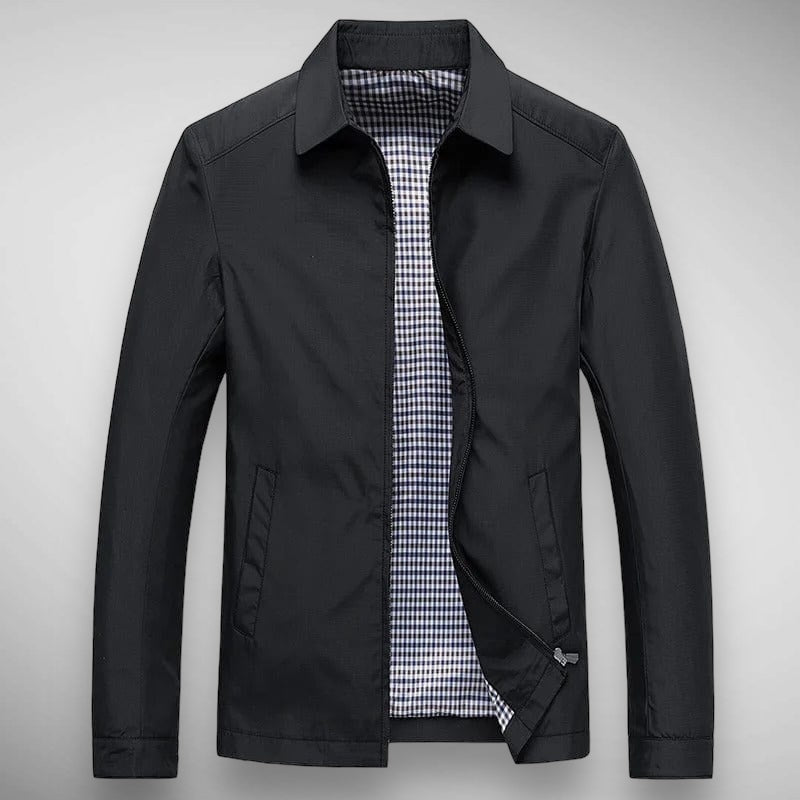 Herren Harrington Jacke Kariert Klassisch