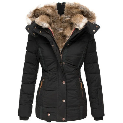 Wintermantel Damen Kunstfell Mantel