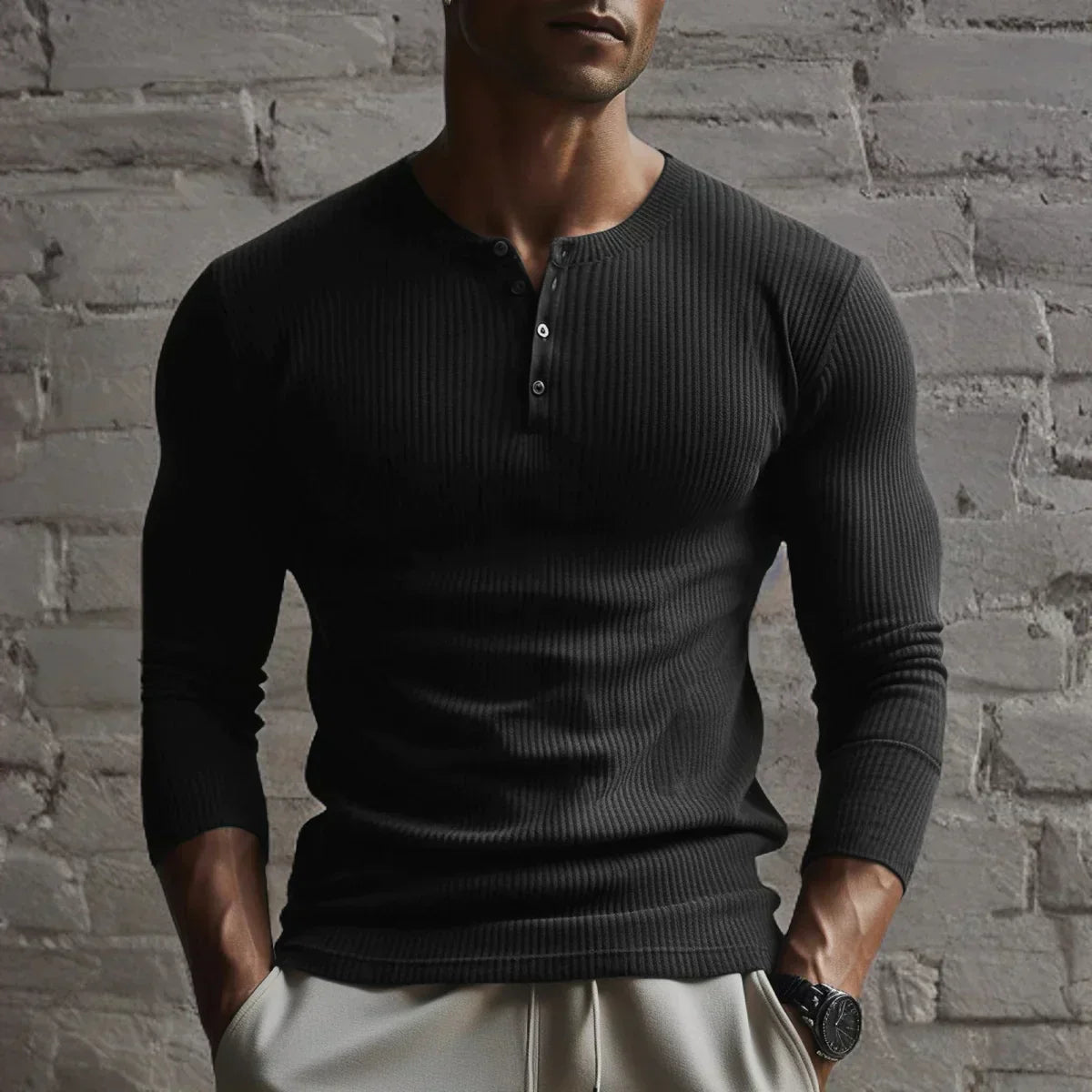 Leichter Sportpullover für Herren - Nolan - IdealeKleiden