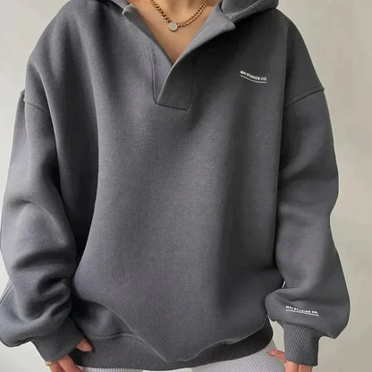 Kapuzenpullover Damen Trendig Warm - IdealeKleiden