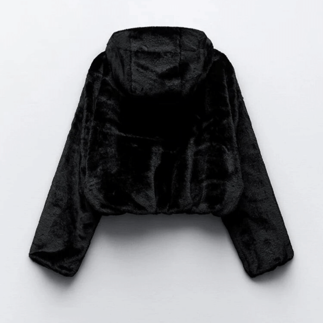 Damen Winterjacke Stilvoll Kunstleder - IdealeKleiden