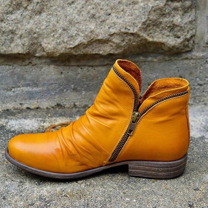 Elegante Stiefeletten Lederschwarz Schmal