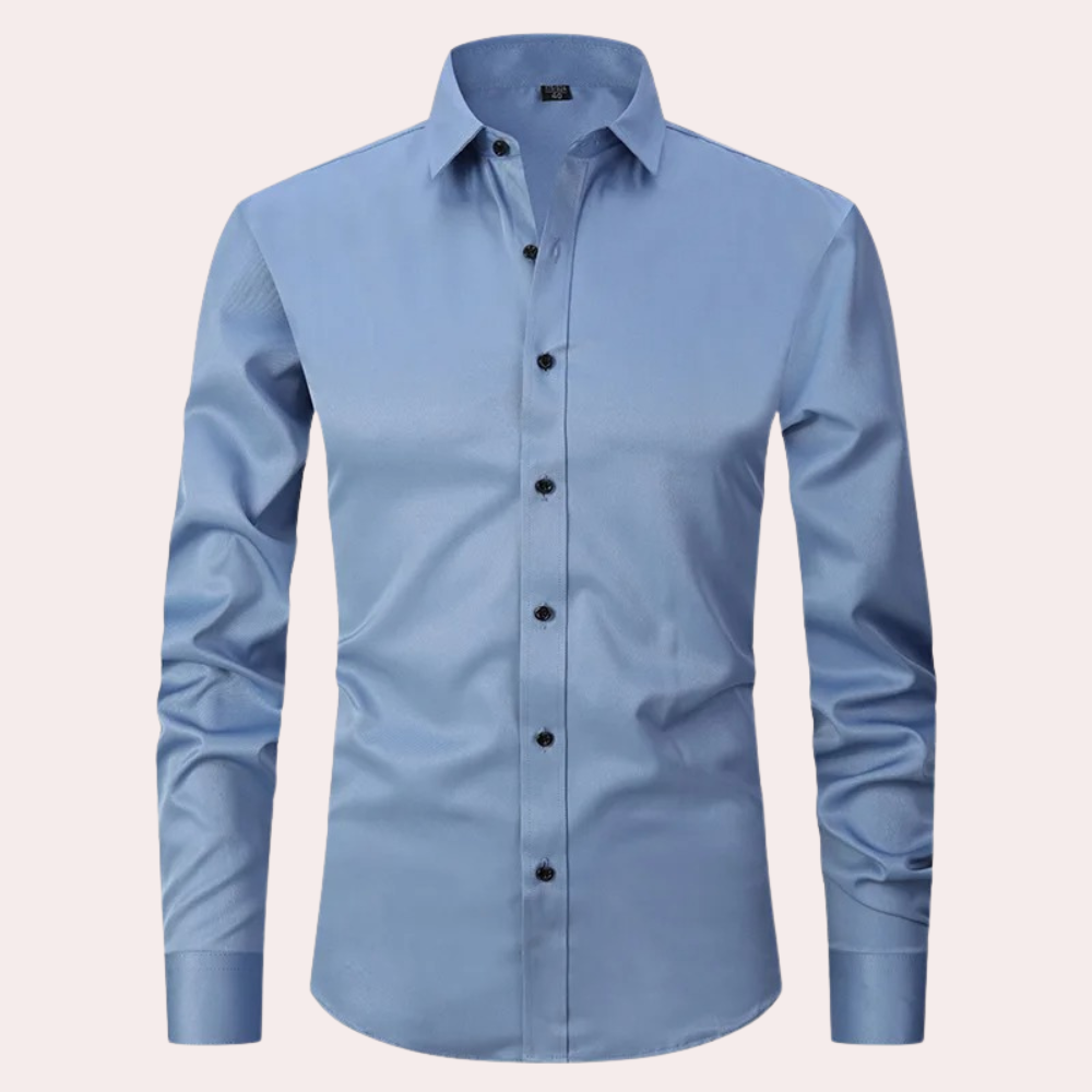 Herren Stretch Hemd Langarm Modern