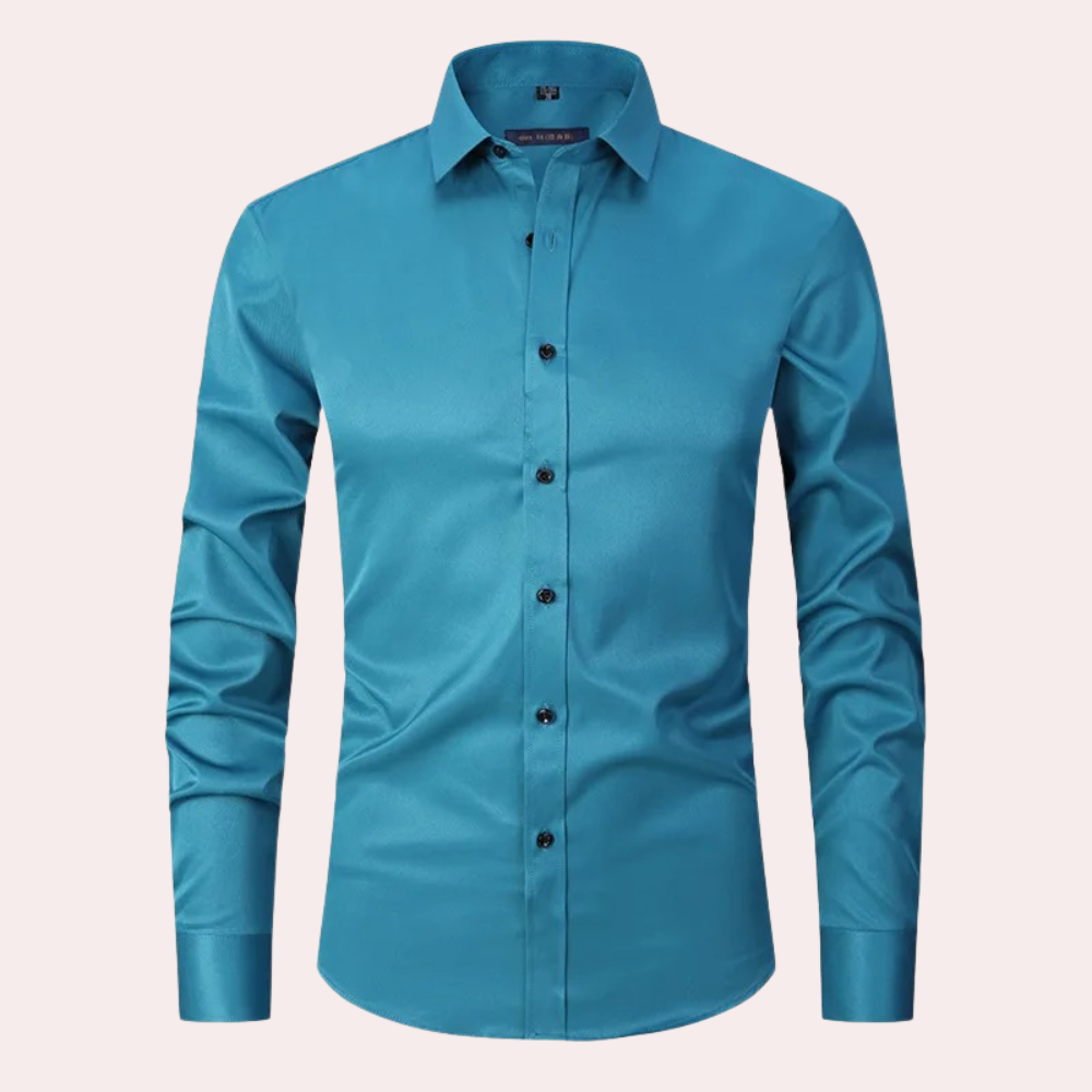 Herren Stretch Hemd Langarm Modern