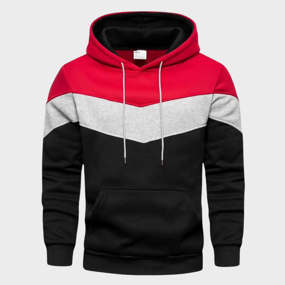 Moderner Herren-Hoodie mit Verstellbarer Kapuze