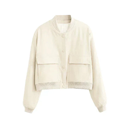 Moderne Damenjacke Kurz Stilvoll