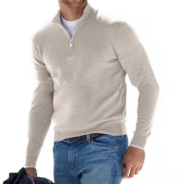 Herren Pullover V-Ausschnitt Modern Casual - IdealeKleiden