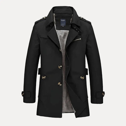 Stylischer Trenchcoat Flip Kragen Damen