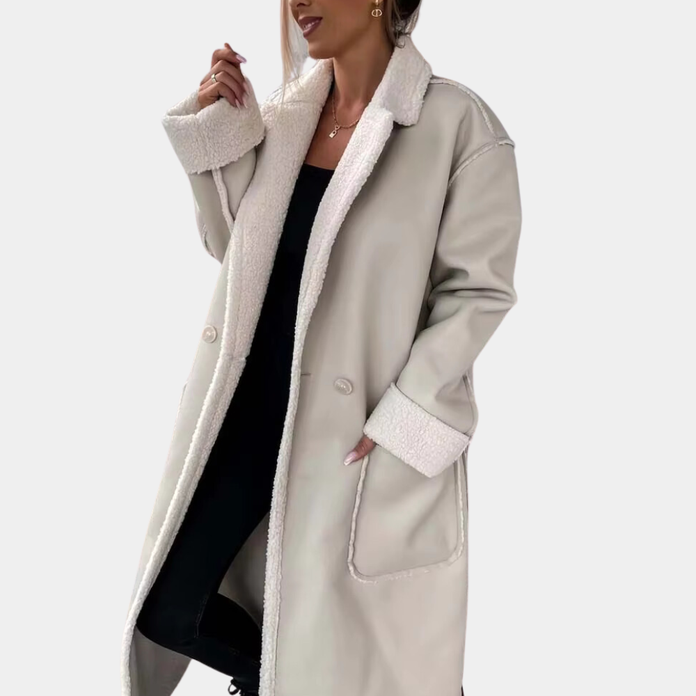 Eleganter Damenwintermantel Warm & Stilvoll - IdealeKleiden