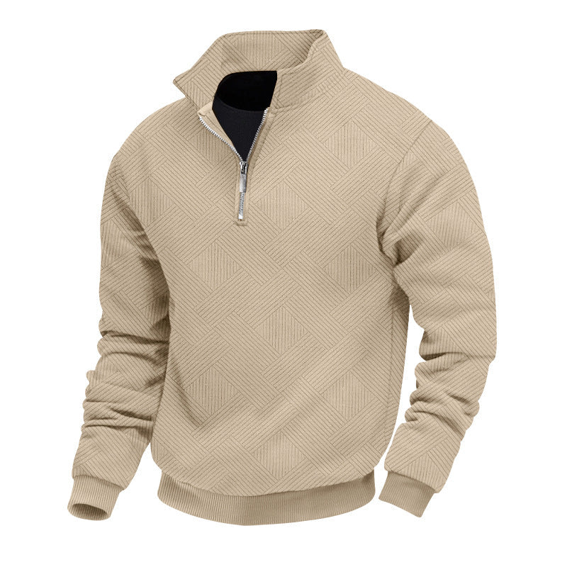 Herren Strickpullover Halbzipper Warm & Elegent
