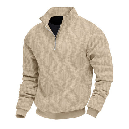 Herren Strickpullover Halbzipper Warm & Elegent