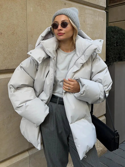 Damen Pufferjacke Warm Leicht Wintermantel