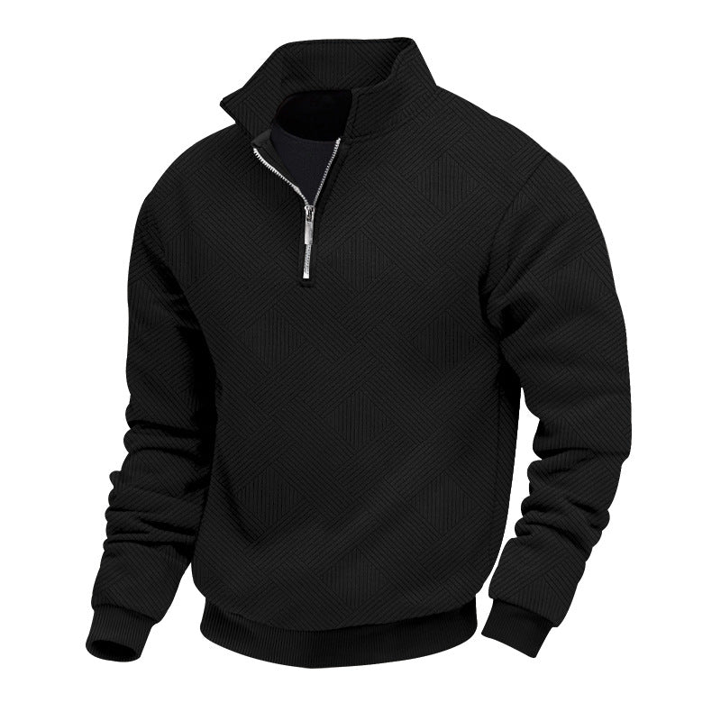 Herren Strickpullover Halbzipper Warm & Elegent - IdealeKleiden
