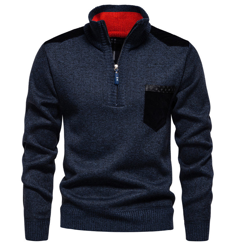 Herren Pullover Modern Halbhoch Kragen Elegantes Design