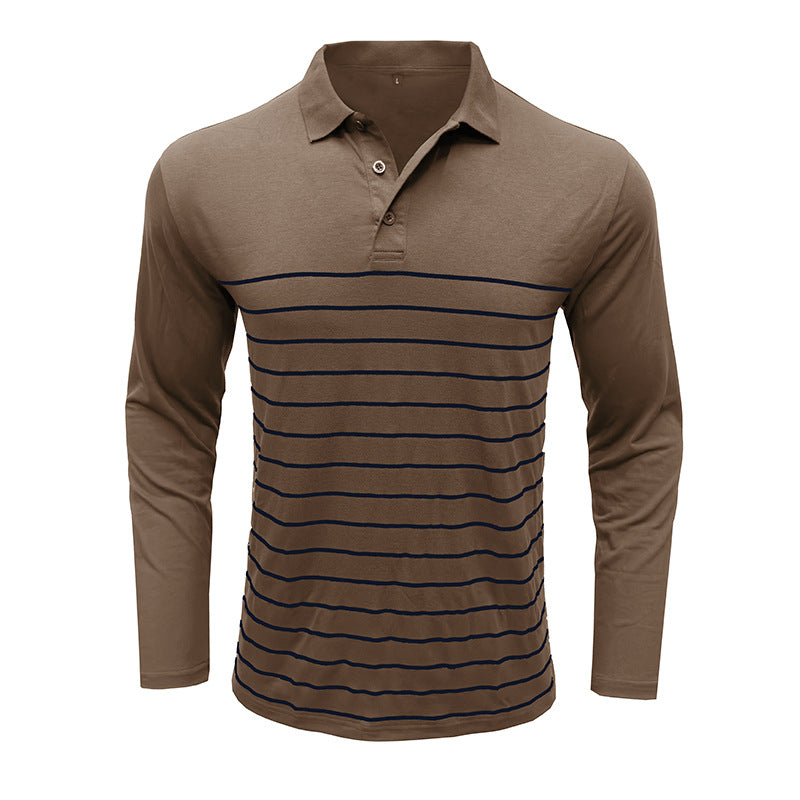Elegante Pique Pullover Slim Fit Streifen Design
