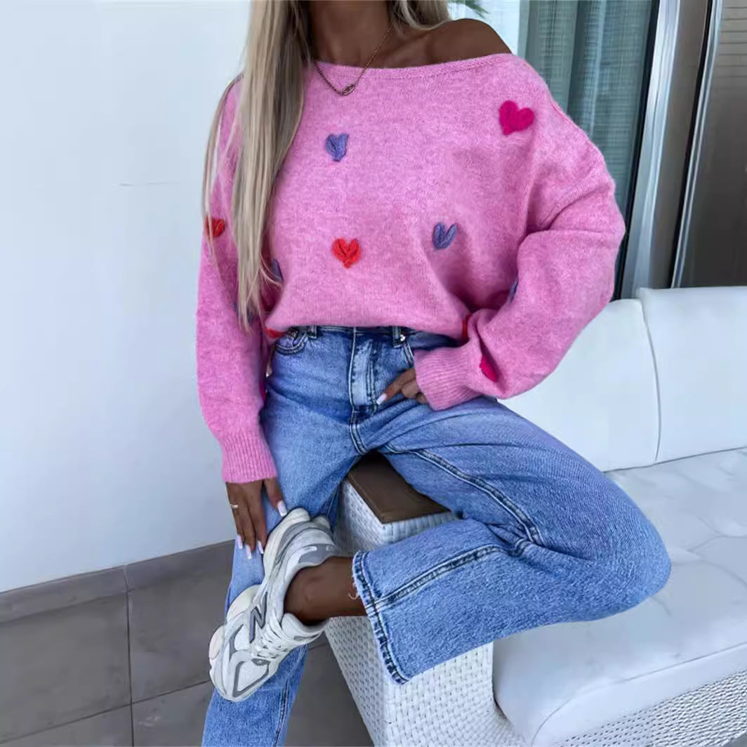 Damen Pullover Romantic Style Frauen Geschenk - IdealeKleiden